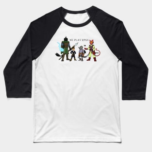 We Play RPGs Character Art Baseball T-Shirt